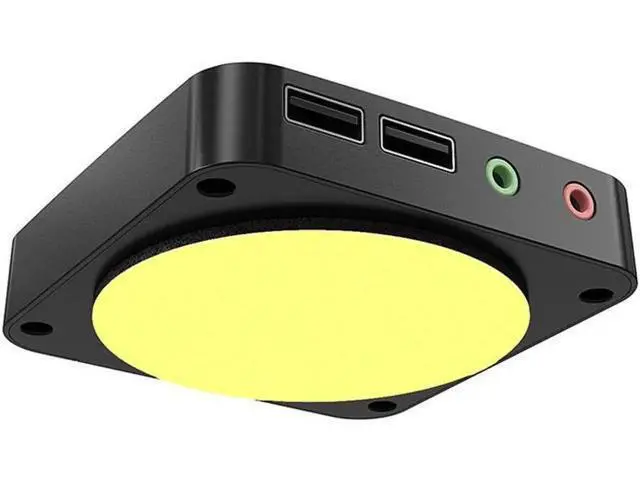 Alt view image 2 of 7 - Desktop Computer Switch Button Extension Cord with Dual USB Audio Desktop Host External On/Off Start / Reset /Audio Button Paste Type Computer Switch