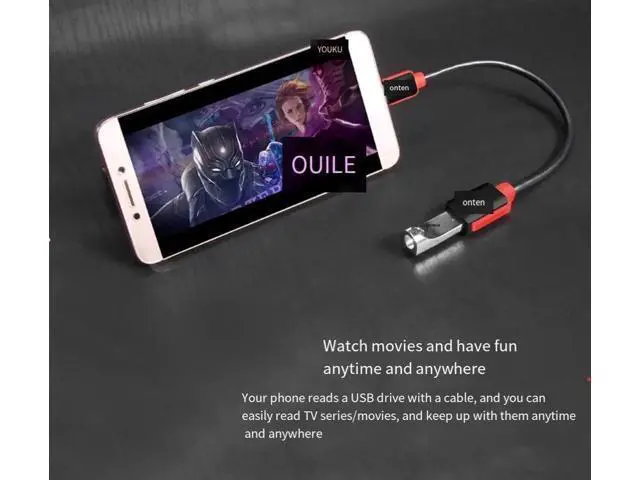 Alt view image 2 of 4 - The ONTEN Type-C to usb 3.0 female Android phone connection cable and data cable are suitable for mobile phones, computers and tablets