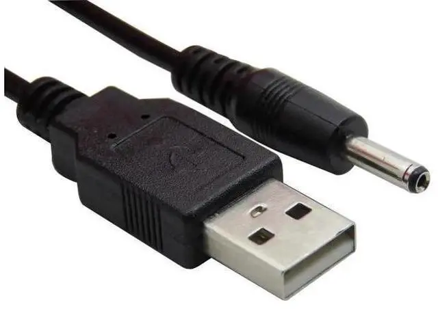 Alt view image 2 of 7 - USB A to DC 3.5 mm/1.35 mm 5 Volt DC Barrel Jack Power Cable
