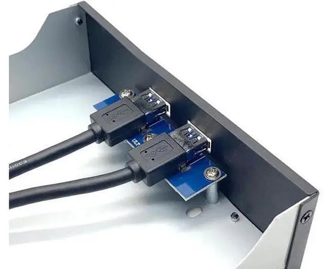 Alt view image 6 of 7 - Port USB 3.0 5.25 inch Custom Computer Case CD ROM Drive Bay Front Panel
