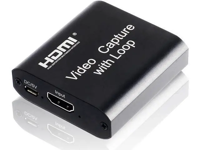 Alt view image 2 of 7 - 4K HDMI Video Capture Card 1080p Board Game Capture Card USB 2.0 Recorder Box Device for Live Streaming Video Recording Loop Out
