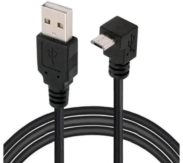 Main image of Up Angled 90 Degree Micro USB 2.0 Type 5Pin to USB 2.0 Type-A Data Charge Cable 480Mbps Data for Phone Tablet Computer Camera (10cm)