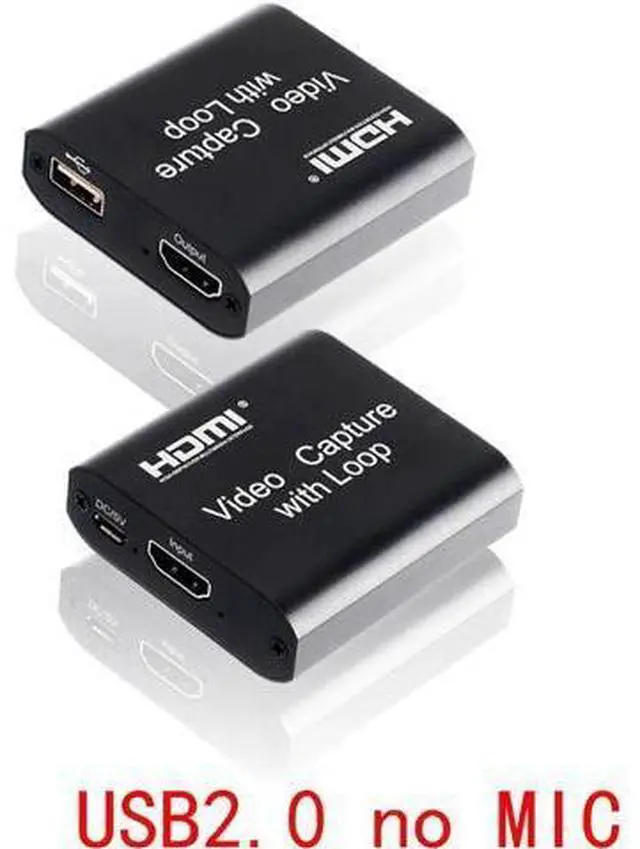 Main image of 4K HDMI Video Capture Card 1080p Board Game Capture Card USB 2.0 Recorder Box Device for Live Streaming Video Recording Loop Out