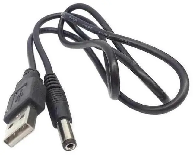 Alt view image 4 of 6 - USB 2.0 A Type Male to 5.5 x 2.5mm DC 5V Power Plug Barrel Connector Charge Cable 3ft