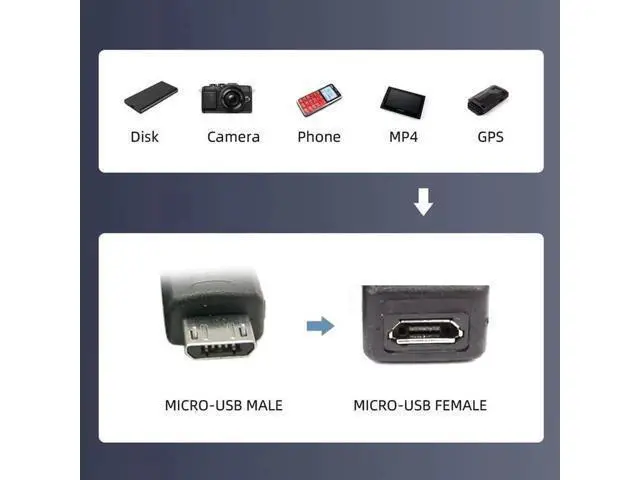 Alt view image 2 of 7 - 30cm Right Angled 90 Degree Micro USB OTG to Standard B Type Printer Scanner Hard Disk Cable