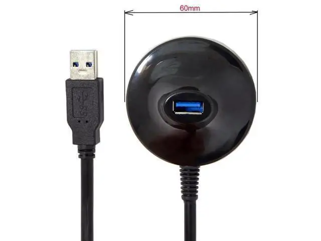 Alt view image 3 of 7 - 5Gbps USB 3.0 Type-A Male to Female Extension Dock Station Docking Cable 2.6ft for Phone Laptop