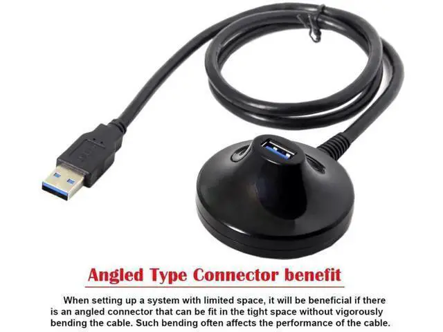 Alt view image 7 of 7 - 5Gbps USB 3.0 Type-A Male to Female Extension Dock Station Docking Cable 2.6ft for Phone Laptop