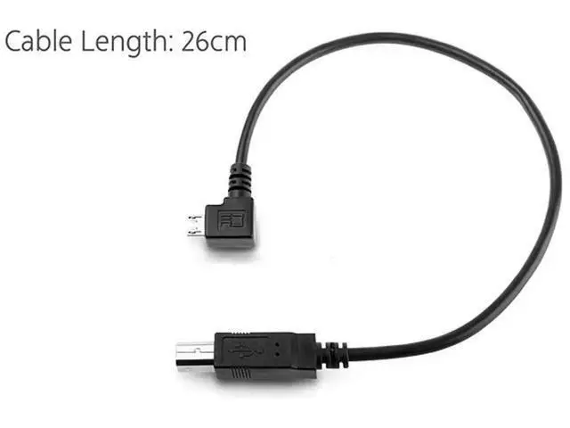 Alt view image 6 of 7 - 30cm Right Angled 90 Degree Micro USB OTG to Standard B Type Printer Scanner Hard Disk Cable
