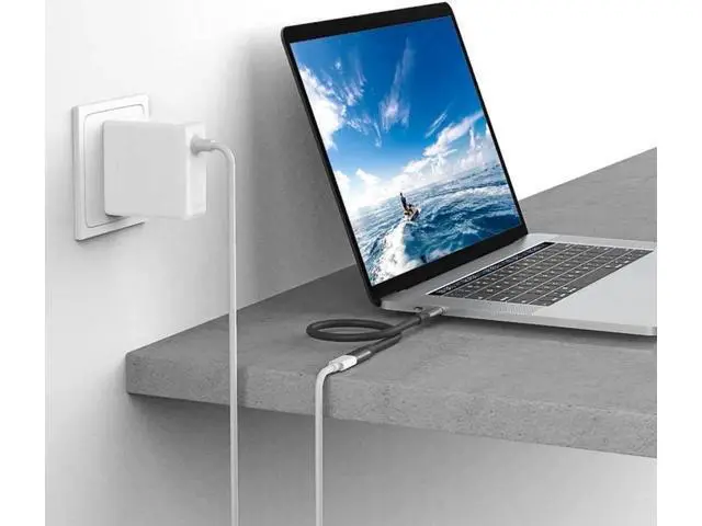 Alt view image 4 of 7 - 2-Pack USB C Extension Cable 10FT, USB 3.1 10gbps Type C Male to Female Extender 5A PD100W Fast Charging Cable 4K Video Compatible Nintendo Switch,MacBook Pro/Air,iPad Pro,Dell XPS MS Surface Book