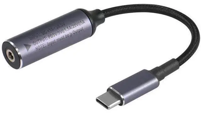Main image of PD 100W DC 3.5mm x 1.35mm Female Input to USB Type C Male Power Charging Cable, DC35135 to Type C Extension Cable with PD Automatic Identification Chip,for Phones,Tablets,Laptops