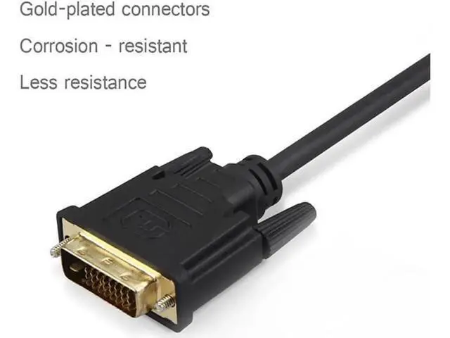 Alt view image 4 of 7 - Active DVI to VGA, 6FT DVI 24+1 DVI-D M to VGA Male with Chip Active Adapter Converter Cable for PC DVD Monitor HDTV ...