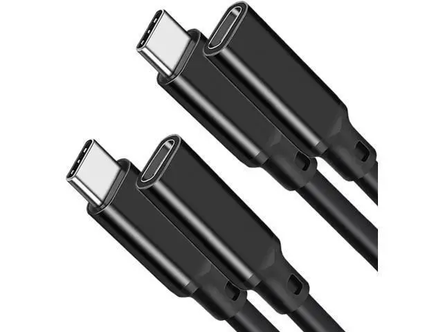 Alt view image 2 of 7 - 2-Pack USB C Extension Cable 10FT, USB 3.1 10gbps Type C Male to Female Extender 5A PD100W Fast Charging Cable 4K Video Compatible Nintendo Switch,MacBook Pro/Air,iPad Pro,Dell XPS MS Surface Book