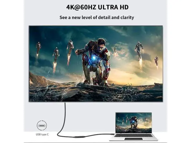 Alt view image 6 of 7 - 2-Pack USB C Extension Cable 10FT, USB 3.1 10gbps Type C Male to Female Extender 5A PD100W Fast Charging Cable 4K Video Compatible Nintendo Switch,MacBook Pro/Air,iPad Pro,Dell XPS MS Surface Book