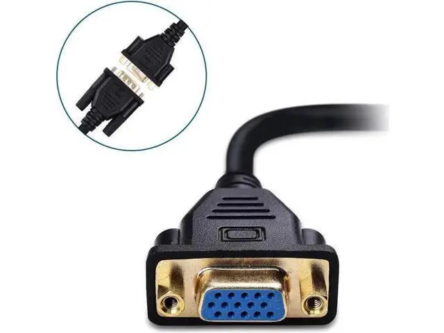 Alt view image 4 of 5 - VGA Extension Cable (VGA Cable Male to Female) - 6 Feet