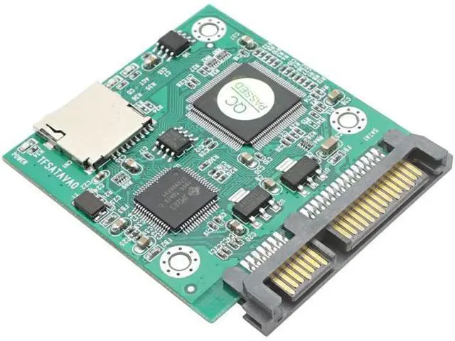 Alt view image 2 of 4 - Micro SD TF Card to 22pin SATA adapter card 2.5" hdd enclosure TF cards to 7+15 SATA converter
