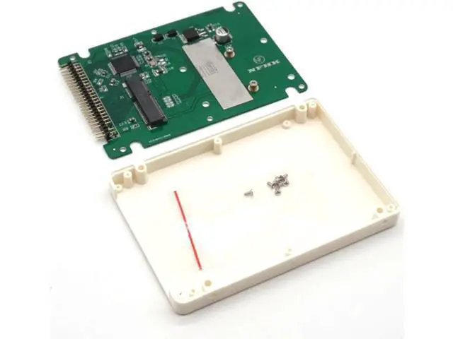 Alt view image 3 of 7 - mSATA to 2.5 Inch PATA IDE 44 Pin SSD Solid State Drive Enclosure Adapter Converter Card With Case 9.5mm