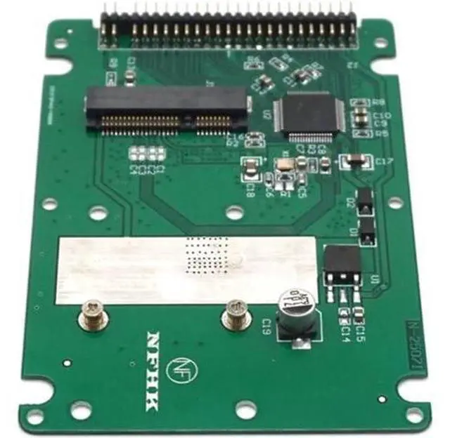 Alt view image 5 of 7 - mSATA to 2.5 Inch PATA IDE 44 Pin SSD Solid State Drive Enclosure Adapter Converter Card With Case 9.5mm