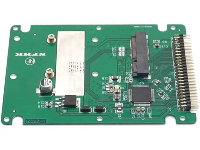 Alt view image 7 of 7 - mSATA to 2.5 Inch PATA IDE 44 Pin SSD Solid State Drive Enclosure Adapter Converter Card With Case 9.5mm