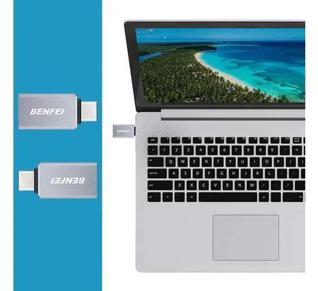 Alt view image 6 of 6 - USB C to USB 3.0 Adapter 3 Pack,Benfei USB C to A Male to Female Adapter, Compatible with MacBook 2018 2017 2016, Samsung Galaxy Note 8, Galaxy S8 S8+ S9, Google Pixel, Nexus, and More