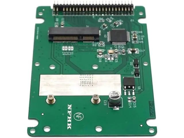 Alt view image 2 of 7 - mSATA to 2.5 Inch PATA IDE 44 Pin SSD Solid State Drive Enclosure Adapter Converter Card With Case 9.5mm