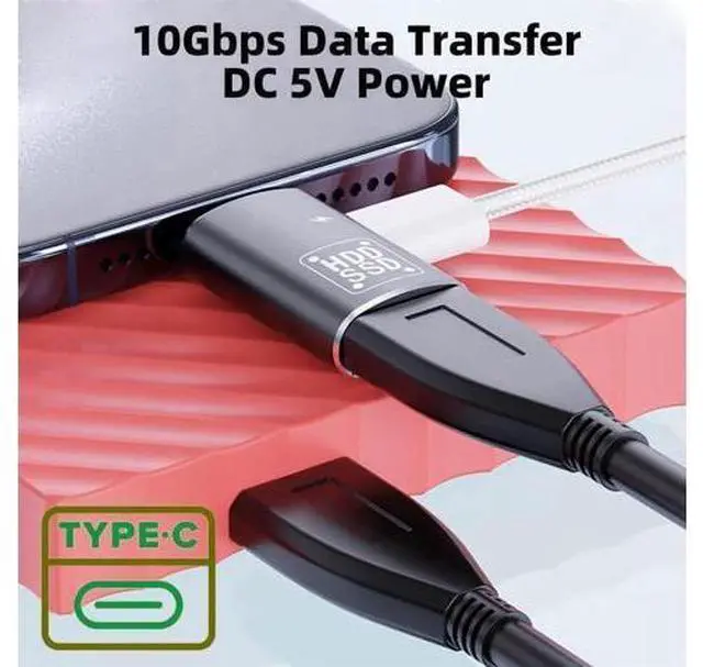 Alt view image 6 of 7 - 10Gbps USB-C Type-C to USB 3.0 Female OTG & DC 5V Power Adapter for Tablet Phone
