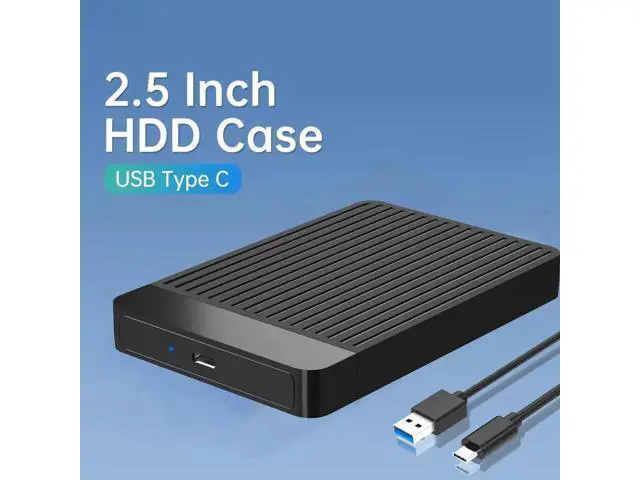 Alt view image 3 of 7 - 2.5 HDD SSD Case SATA to USB 3.1 3.0 Adapter Case 6gbps HD External Hard Drive Enclosure Box for Disk HDD Type USB C Enclosure