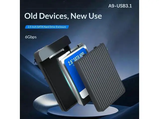 Alt view image 6 of 7 - 2.5 HDD SSD Case SATA to USB 3.1 3.0 Adapter Case 6gbps HD External Hard Drive Enclosure Box for Disk HDD Type USB C Enclosure