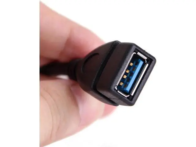 Alt view image 7 of 7 - 2 Packs SuperSpeed USB 3.0 Extension Cable SuperSpeed USB 3.0 Male to Female Extension Data Cable Left and Right Angle - 20CM / 8INCH