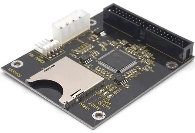 Alt view image 6 of 7 - SD Memory Card To 3.5" 40Pin Male IDE Hard Disk Drive Adapter Secure Digital Converter HDD Adapter For PC Computer Desktop