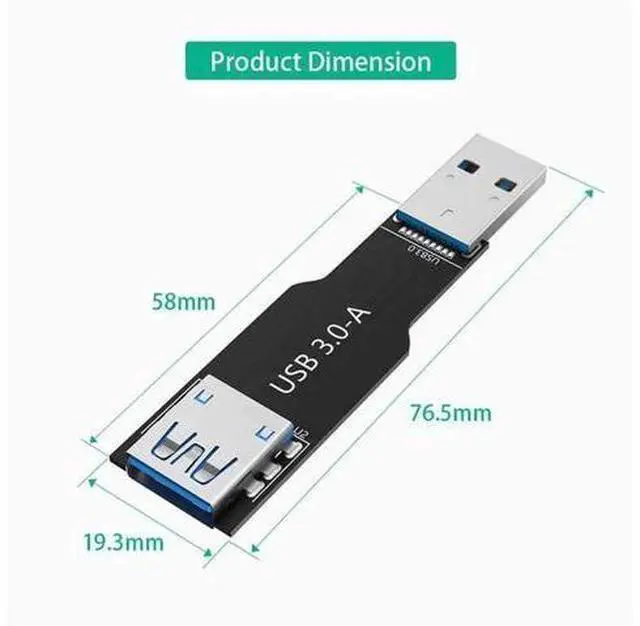 Alt view image 3 of 4 - USB3.0 test adapter card A male to A female test fixture Extend the card data cable extend the USB3.0 adapter board