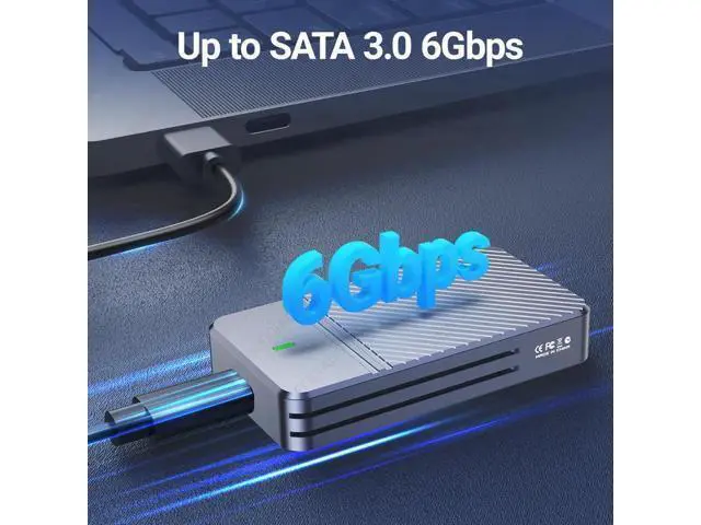 Alt view image 4 of 7 - mSATA to USB 3.1 Gen2 10Gbps SSD Enclosure Adapter Case with Type C Port for mSATA Internal Solid State Drive Hard Drive