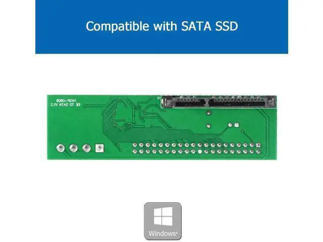 Alt view image 2 of 5 - 2.5 inch SATA to 3.5 inch IDE Adapter, 2.5 or 3.5 Inch HDD or SSD SATA Hard Drive to 40 Pin 3.5 Inch PATA Desktop Converter Card