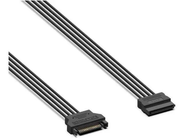 Alt view image 4 of 6 - 3 Pack SATA Power Extension Cable 3Pack 15 Pin SATA Male to Female Extender Power Adapter Cable for Serial ATA Hard Drives, SATA HDD, SSD, CD Driver, CD Writer, CD ROM Drives 18 Inch(50cm)