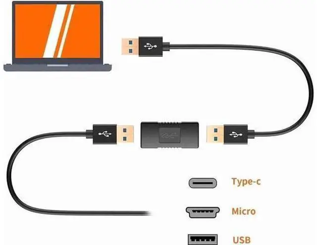 Alt view image 4 of 7 - USB 3.0 Coupler 2 Pack USB 3.0 Type A Female to Female Extension Adapter USB to USB Adapter Black