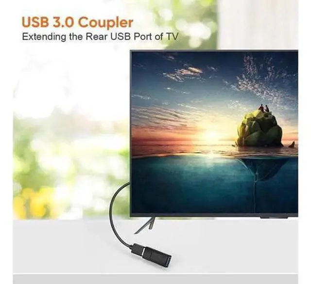 Alt view image 5 of 7 - USB 3.0 Coupler 2 Pack USB 3.0 Type A Female to Female Extension Adapter USB to USB Adapter Black