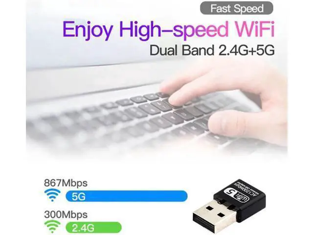 Alt view image 2 of 7 - Dual band AC1200 Wifi Adapter USB 1200Mbps Wifi Adapter 5Ghz Antenna USB Ethernet PC Wireless Lan Wifi Dongle AC Wifi Receiver
