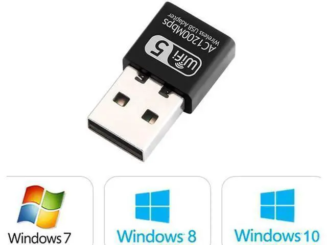 Alt view image 6 of 7 - Dual band AC1200 Wifi Adapter USB 1200Mbps Wifi Adapter 5Ghz Antenna USB Ethernet PC Wireless Lan Wifi Dongle AC Wifi Receiver