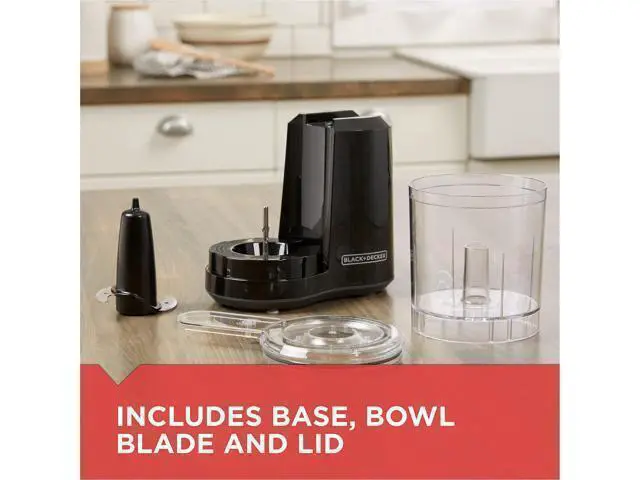 Alt view image 5 of 6 - Improved Assembly, HC300B FreshPrep 3-Cup Electric Food Chopper, capacity