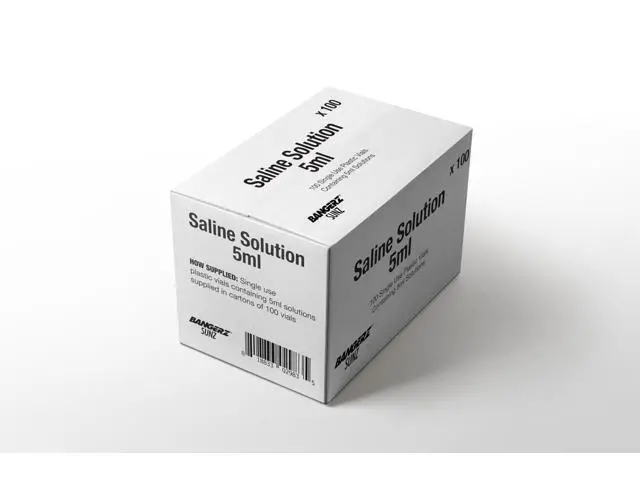 Alt view image 3 of 7 - Saline Solution 5ml Unit, 100 per Box