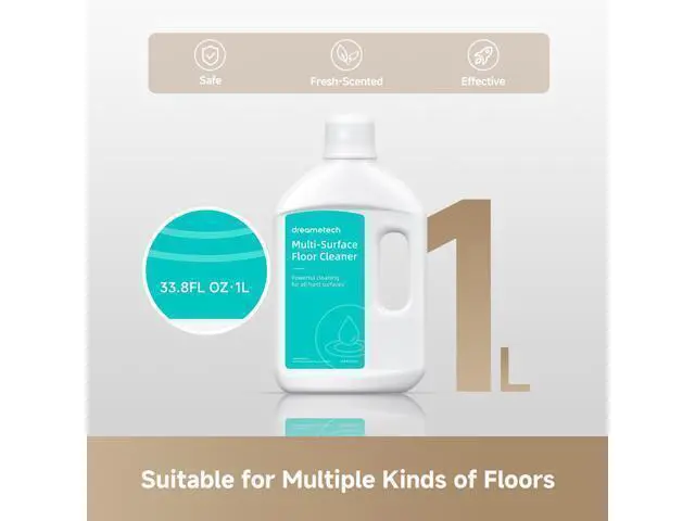 Alt view image 2 of 5 - Floor Cleaning Solution Compatible with Matrix Series / Aqua10 Series/X Series / Aqua10 Series/L Series Robot Vacuum and Mop (33.81 Fl Oz)