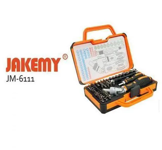 Alt view image 2 of 7 - Jakemy JM-6111 69 in 1 Multipurpose Precision Screwdriver Hardware Repair Open Tools Demolition Kit for Electronic Devices Eyeglass