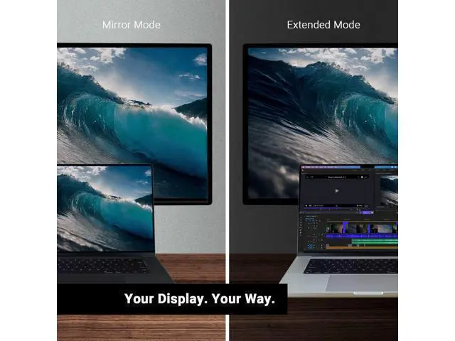 Alt view image 4 of 6 - DisplayPort 2.0 Male to HDMI 2.1 Female Active Adapter 8K 60Hz 4K UHD 120Hz High Refresh 10 bit Color HDR and Eyefinity Support *HDMI Cable Required (DP 2.0 to HDMI 2.1)