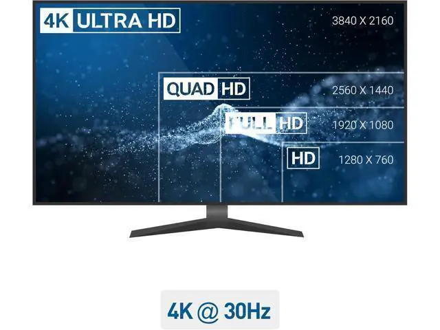 Alt view image 3 of 7 - HDMI to DisplayPort Adapter (HDMI to DP Adapter) with 4K Video Resolution Support