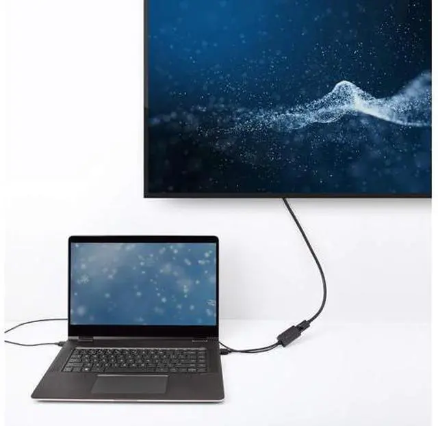 Alt view image 5 of 7 - HDMI to DisplayPort Adapter (HDMI to DP Adapter) with 4K Video Resolution Support