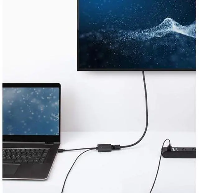 Alt view image 6 of 7 - HDMI to DisplayPort Adapter (HDMI to DP Adapter) with 4K Video Resolution Support