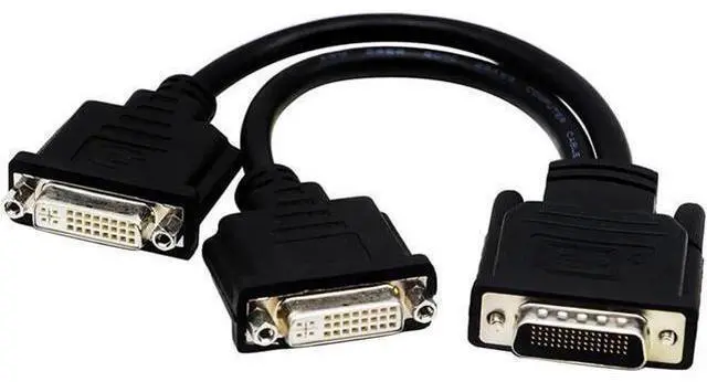 Main image of DMS 59Pin Male to 2 HDMI V/GA DVI DP Female Y Splitter Extension Cord Adapter for Graphics Card Computer TV PC M>oni>tor Projector(DMS 59Pin-2 DVI)
