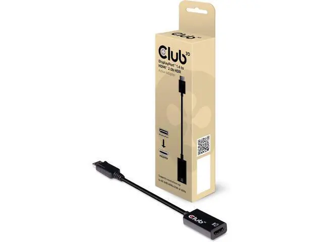 Alt view image 4 of 5 - CAC-1080 DisplayPort 1.4 to HDMI 2.0b HDR Active Adapter M/F