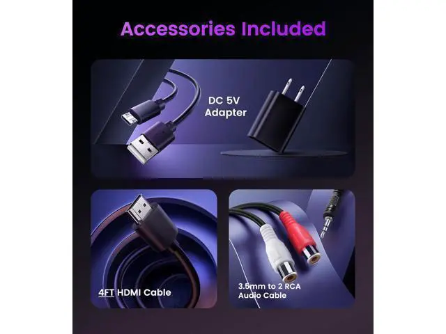 Alt view image 2 of 6 - HDMI ARC Audio Extractor Converter 4K@60Hz HDMI to Optical Toslink SPDIF + 3.5mm AUX Jack Stereo Audio Adapter Converter Splitter Inserter Embedder Support HDCP2.2 Digital PCM DTS 5.1