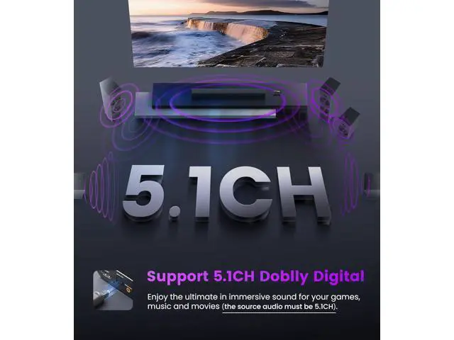Alt view image 6 of 6 - HDMI ARC Audio Extractor Converter 4K@60Hz HDMI to Optical Toslink SPDIF + 3.5mm AUX Jack Stereo Audio Adapter Converter Splitter Inserter Embedder Support HDCP2.2 Digital PCM DTS 5.1