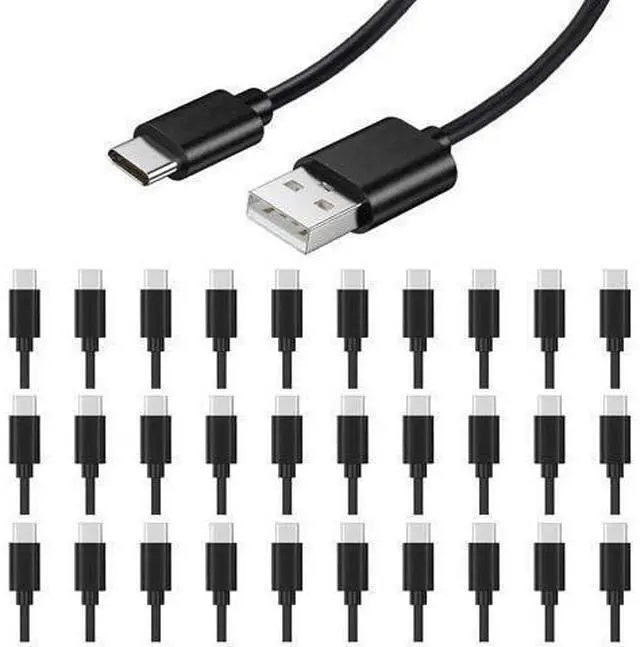 Main image of 30-Pack Bulk USB C Charger Cable - Multipack USB to Type C Charging Cords USB 2.0 for Phones and Tablets 3.3ft